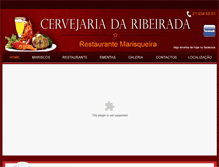 Tablet Screenshot of cervejariadaribeirada.com